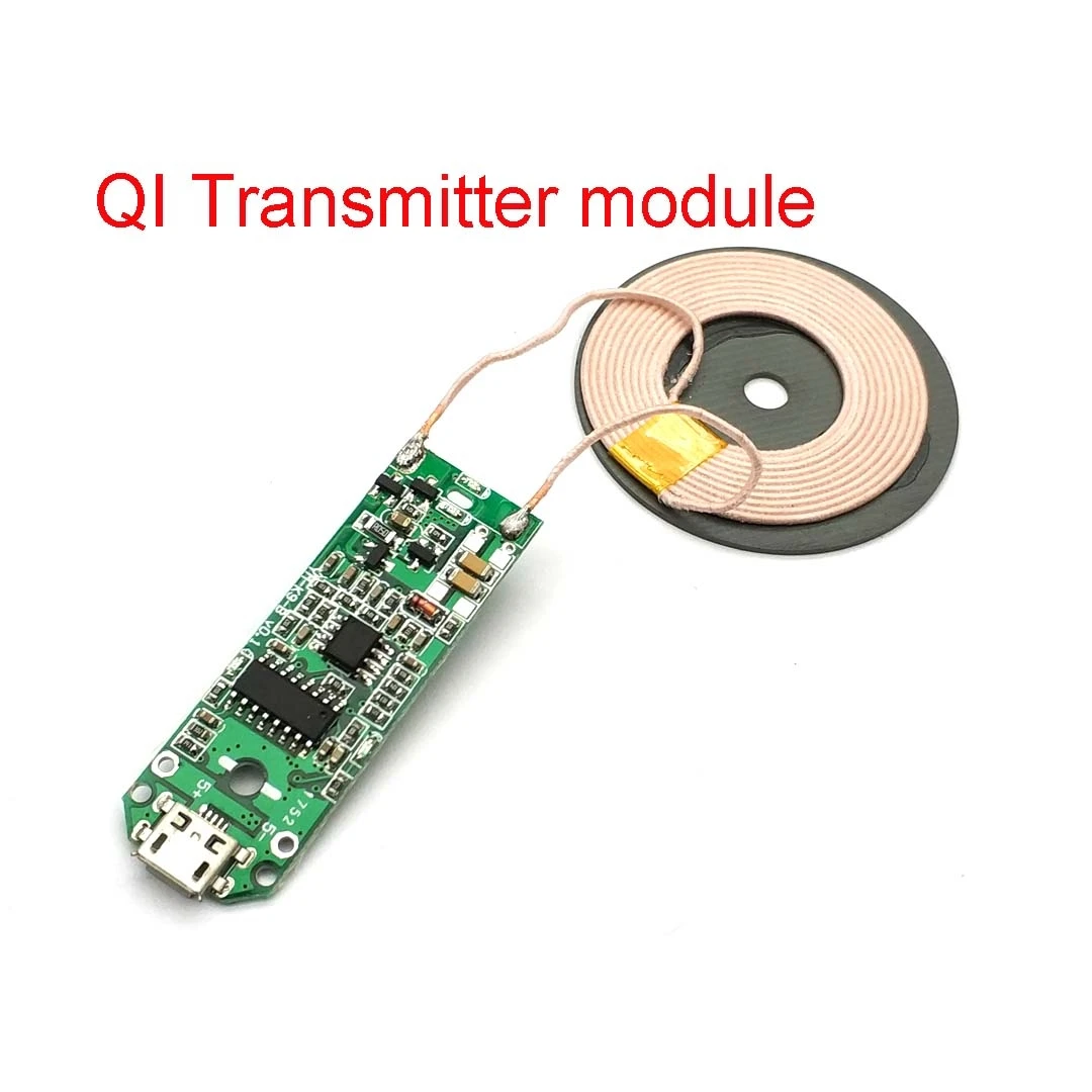 Qi Wireless Charger PCBA Circuit Board Coil Wireless Charging Micro USB Port DIY quick chargedrop shopping