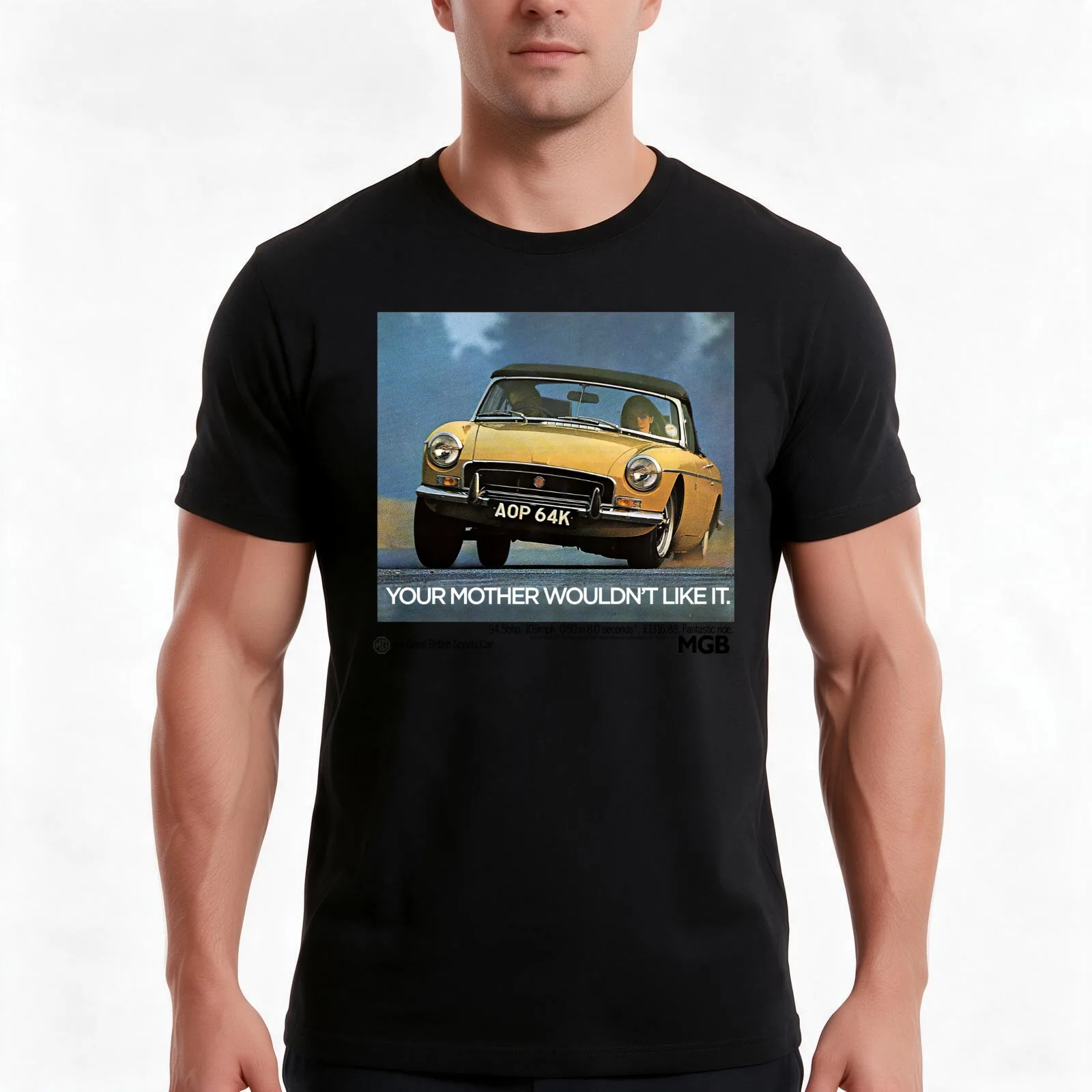 MG MGB - YOUR MOTHER WOULDN'T LIKE IT T-Shirt Summer Casual Cotton Tee Oversized Streetwear Tops Vintage Graphic Print