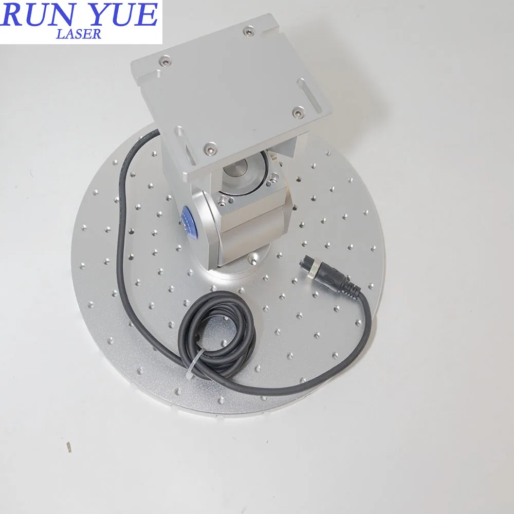 Поворотный блок Run Yue D300, диаметр 300 мм, поворотный стол с 24 слотами для ручек, подходит для волоконной лазерной маркировочной машины, идеально подходит для ручки «сделай сам»