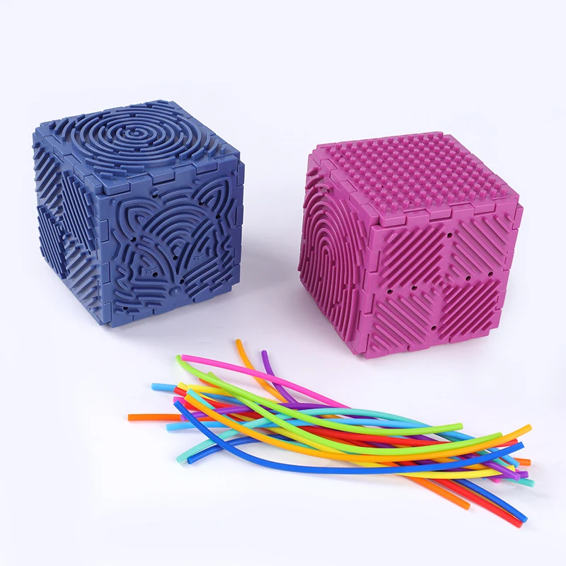 3D Sensorik-Board: Kinderpuzzle-Spielzeug, Bausteine, Haus 3D Sensorik-Dekompressionsbrett Stressabbau-Spielzeug – Detail 11