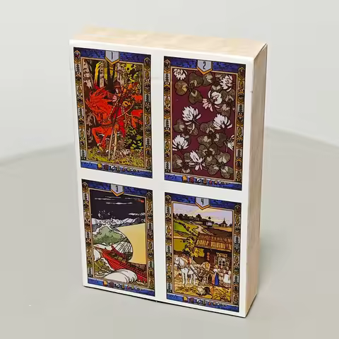 Russian Fairy Oracle Deck 36 Pcs Lenormand Cards 9*6cm Based Upon The Drawings of Painter Ivan Bilibin
