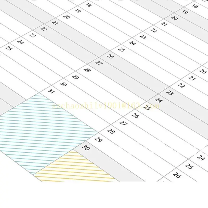 62KA 2024 Planejador anual do calendário 2024 Ano inteiro para visualizar o calendário parede do calendário 50x30cm executa