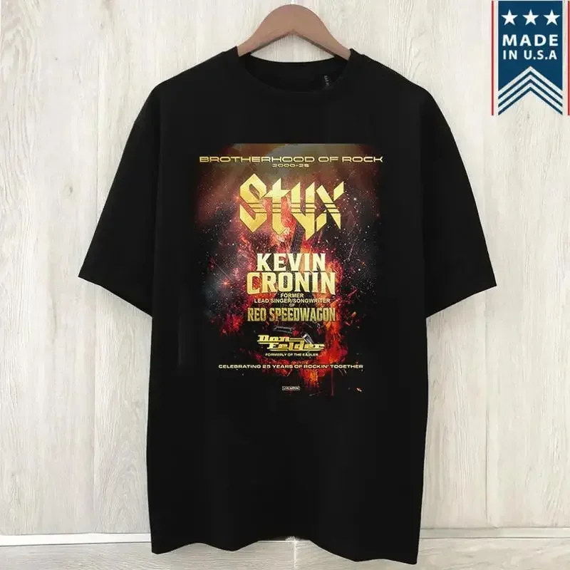 

Styx And Kevin Cronin Band Tour 2025 T Shirt Full Size S 5Xl