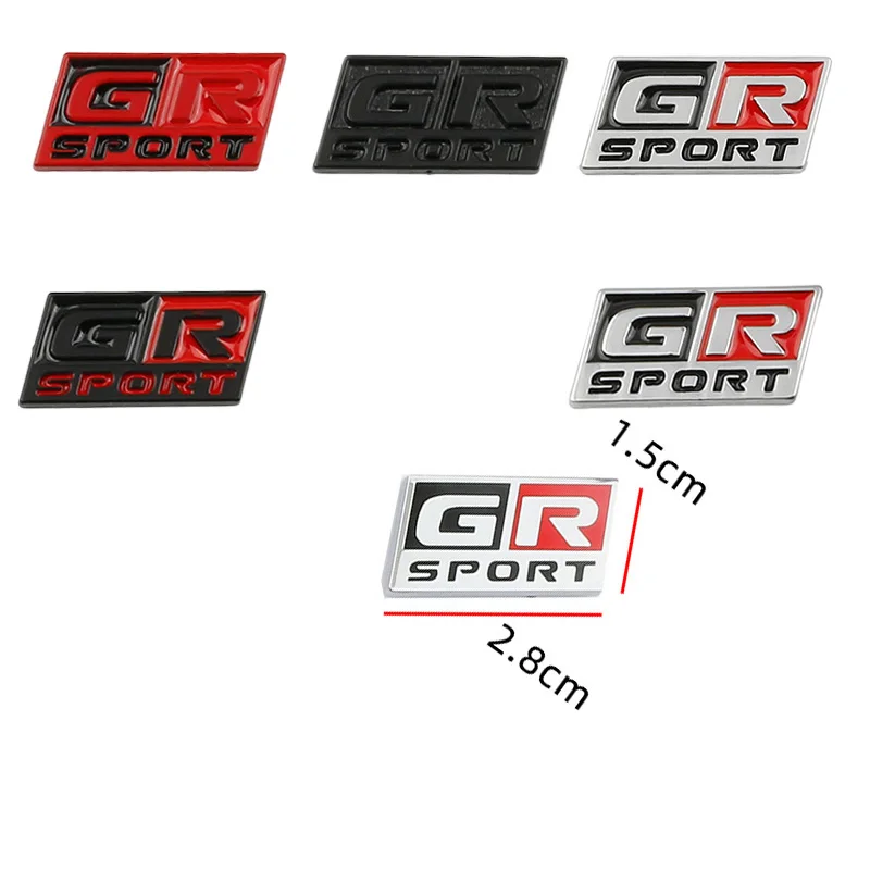 Car GR Sport Steering Wheel Interior Logo Badge Emblem Decals Sticker For Toyota 86 CHR SUPRA Corolla RAV4 Prius YARiS Hilux