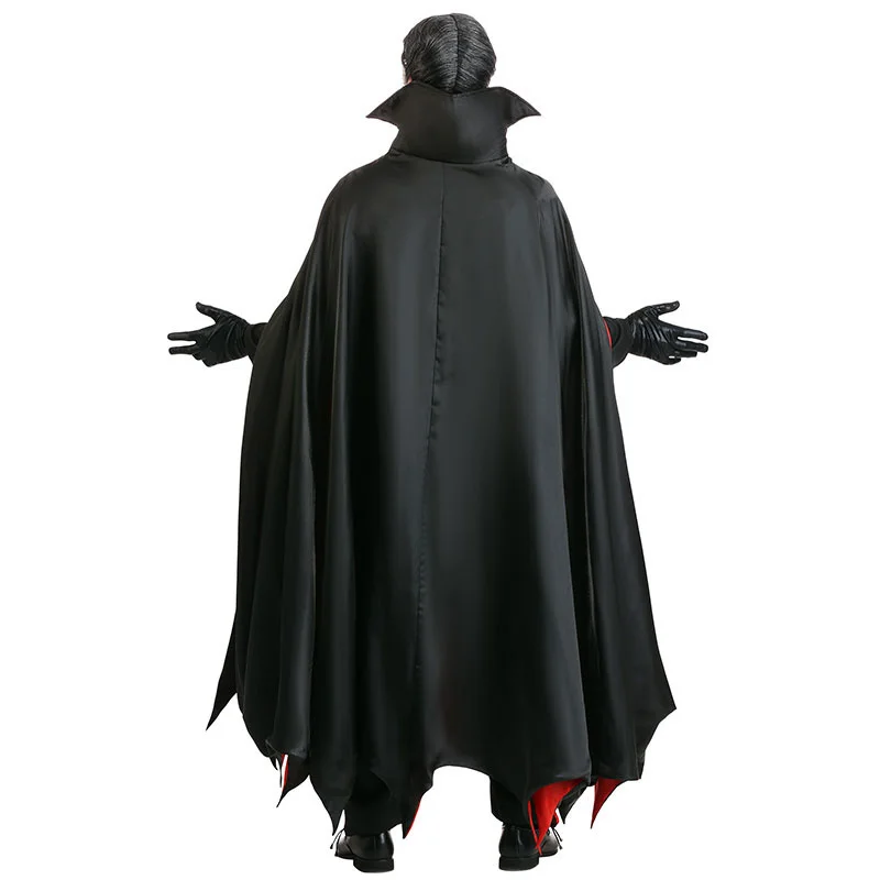 Men Vampire Costume Role Play Scary Gothic Vampire Clothes Cosplay Adult Halloween Costumes Purim Party