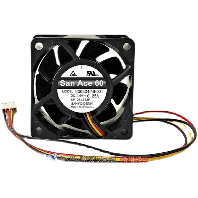 ORIGINAL 9G0624P4H001 0.25A 24V 6025 60*60*25mm NEW COOLING FAN RADIATOR