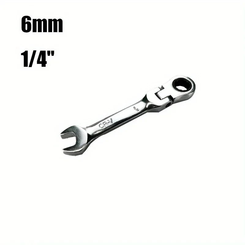 Imagem -06 - Flexible Pivoting Head Ratchet Chave Curta Chave de Garagem Metric Hand Tool Mm19 mm Auto e Reparação Doméstica 1pc