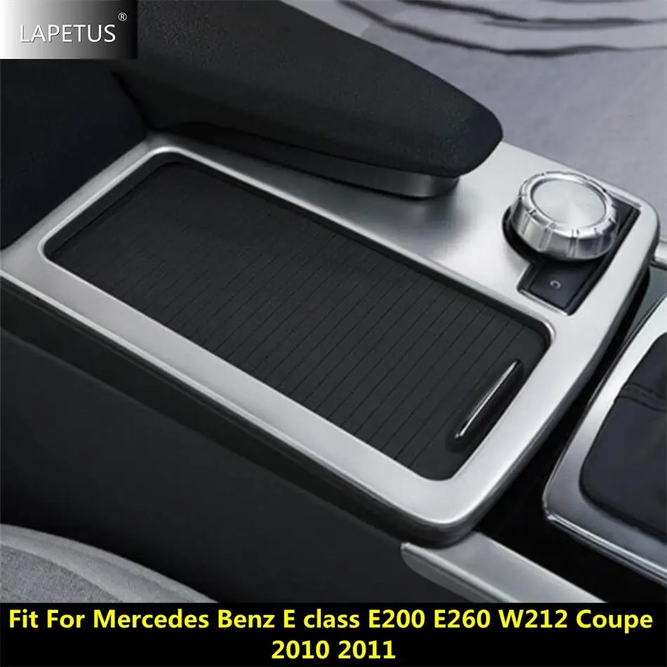 Car Front Water Cup Holder Storage Box Panel Cover Trim Kit For Mercedes Benz E Class E200 E260 W212 Coupe 2010 2011 Accessories