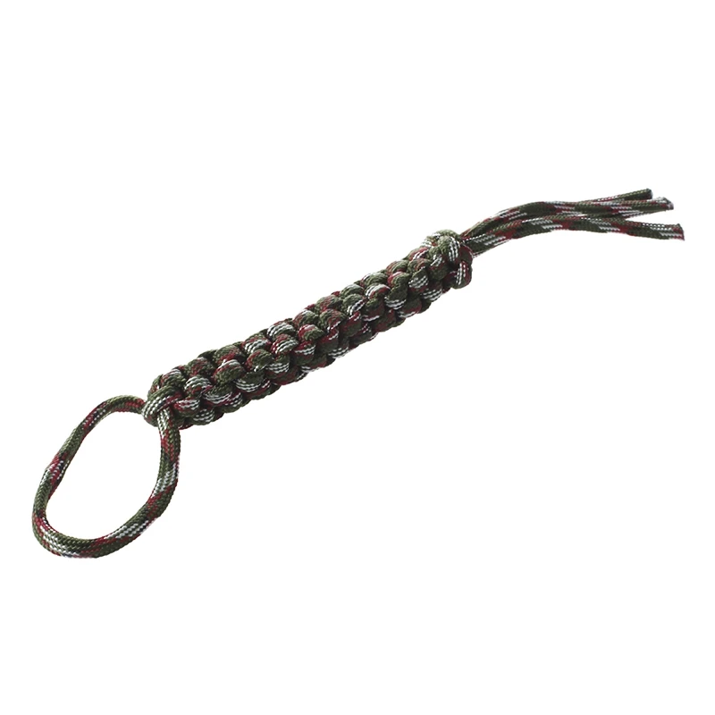 3X Woodland Digital Camo Paracord Square Weave Knife Lanyard