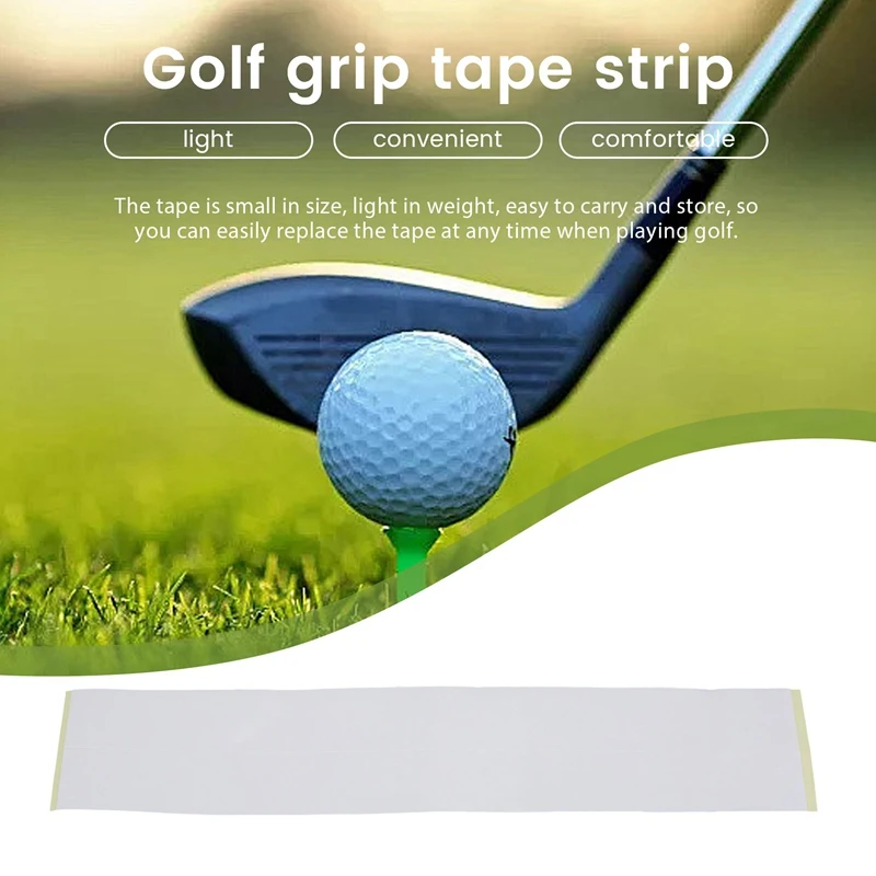 30Pcs Strong Adhesiveness Club Tape Strips,Double Sided Activated Golf Grip Accessories For Regripping Golf Clubs