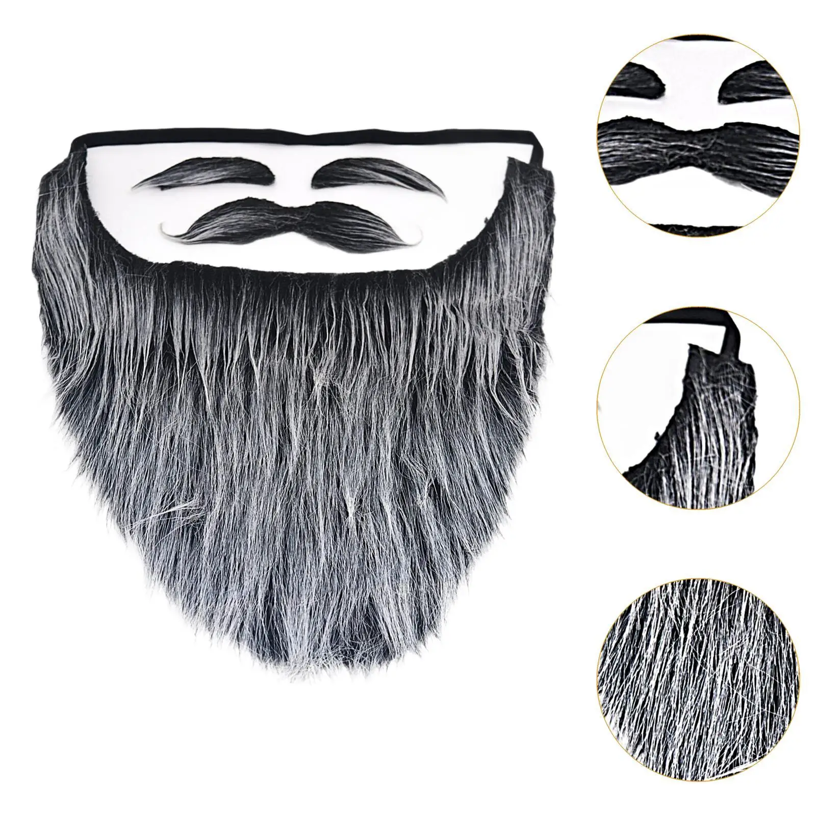 Accessoires de Costume pour cheveux du visage, barbe du père noël, fausse moustache pour spectacle sur scène festif, mascarade d'halloween pour hommes et femmes