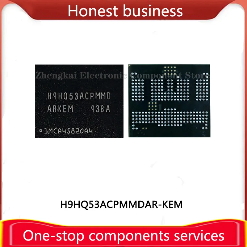 

H9HQ53ACPMMDAR-KEM 100% working 100% quality EMCP BGA 64+4 chip mobile phone hard disk memory Computer storage H9HQ53ACPMMD