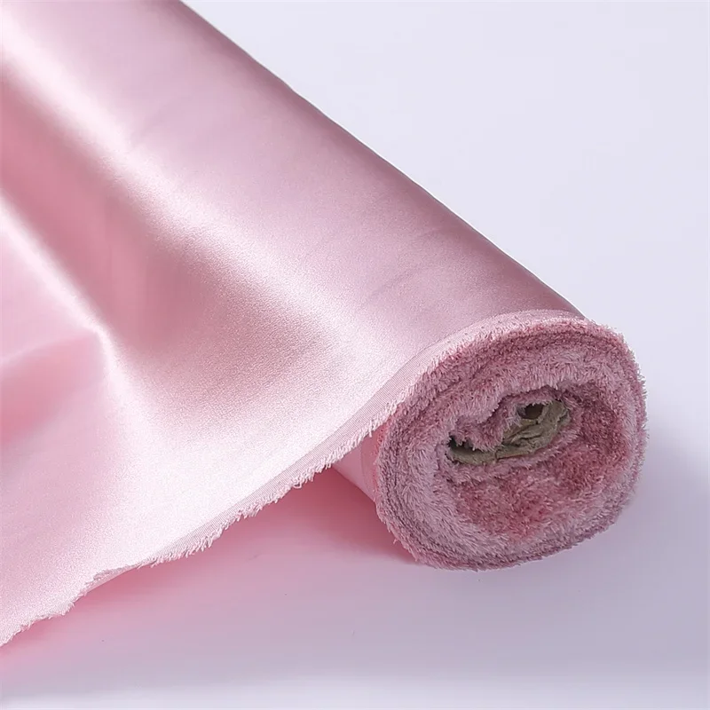 22 Momme 100% Pure Mulberry Silk Charmeuse Fabrics Textile Embroidery Garment Plain Satin Silk Fabric 100x114cm