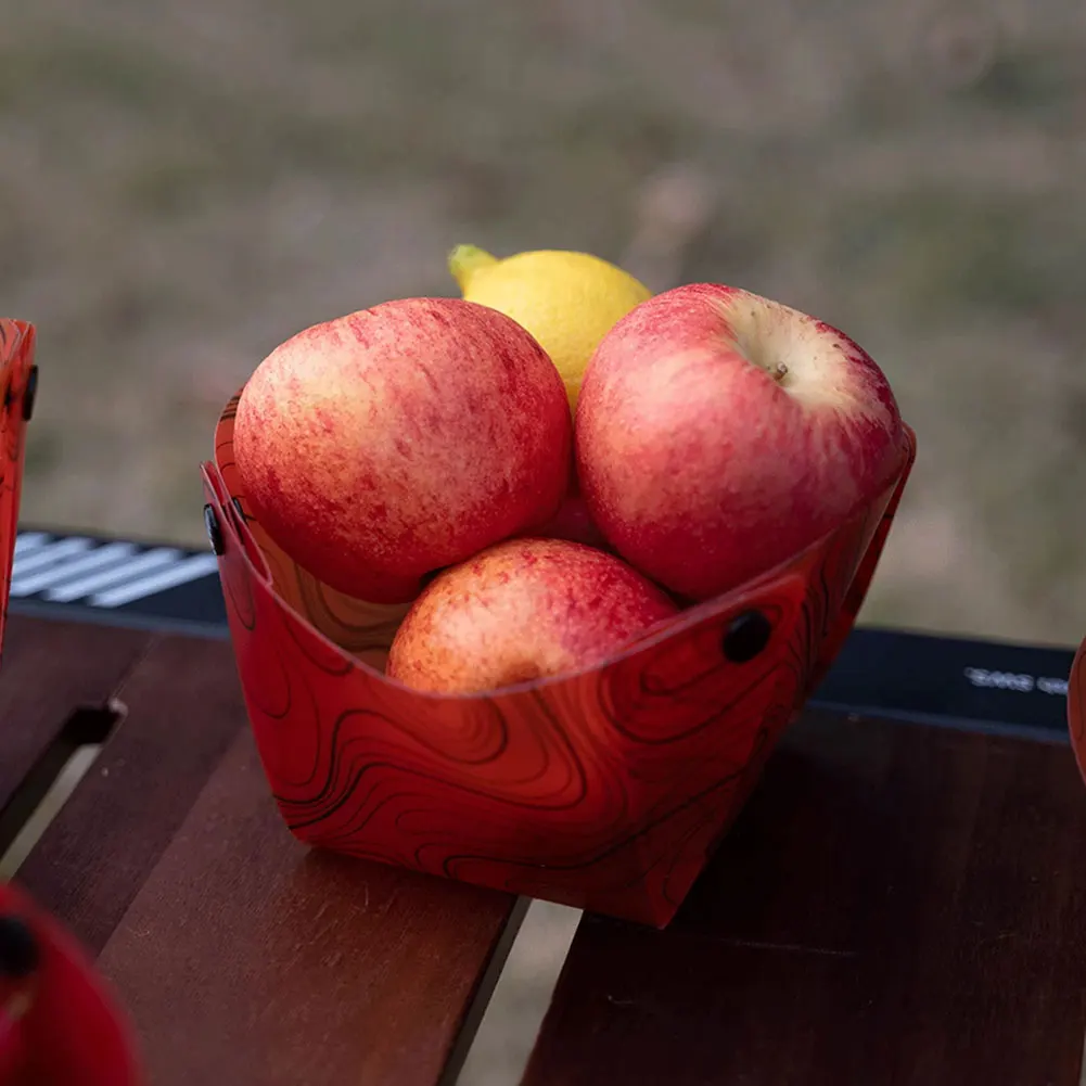 Outdoor Lightweight Folding Tableware Portable Bowl Plates Coffee Filter Funnel Cup Heatproof Food-Grade Tableware Easy to Clean