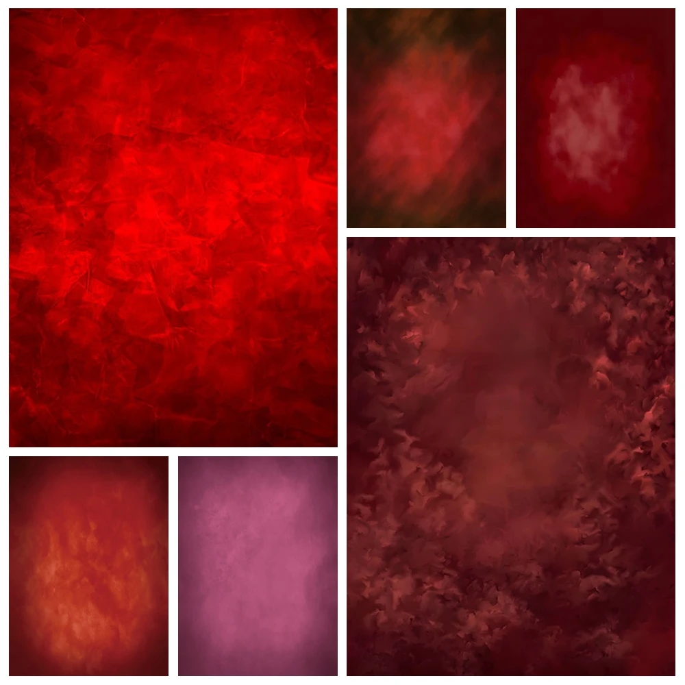 

Red Gradient Photography Backdrop Solid Colour Abstract Texture Kids Adult Portrait Pregnant Art Wedding Photo Background Decor