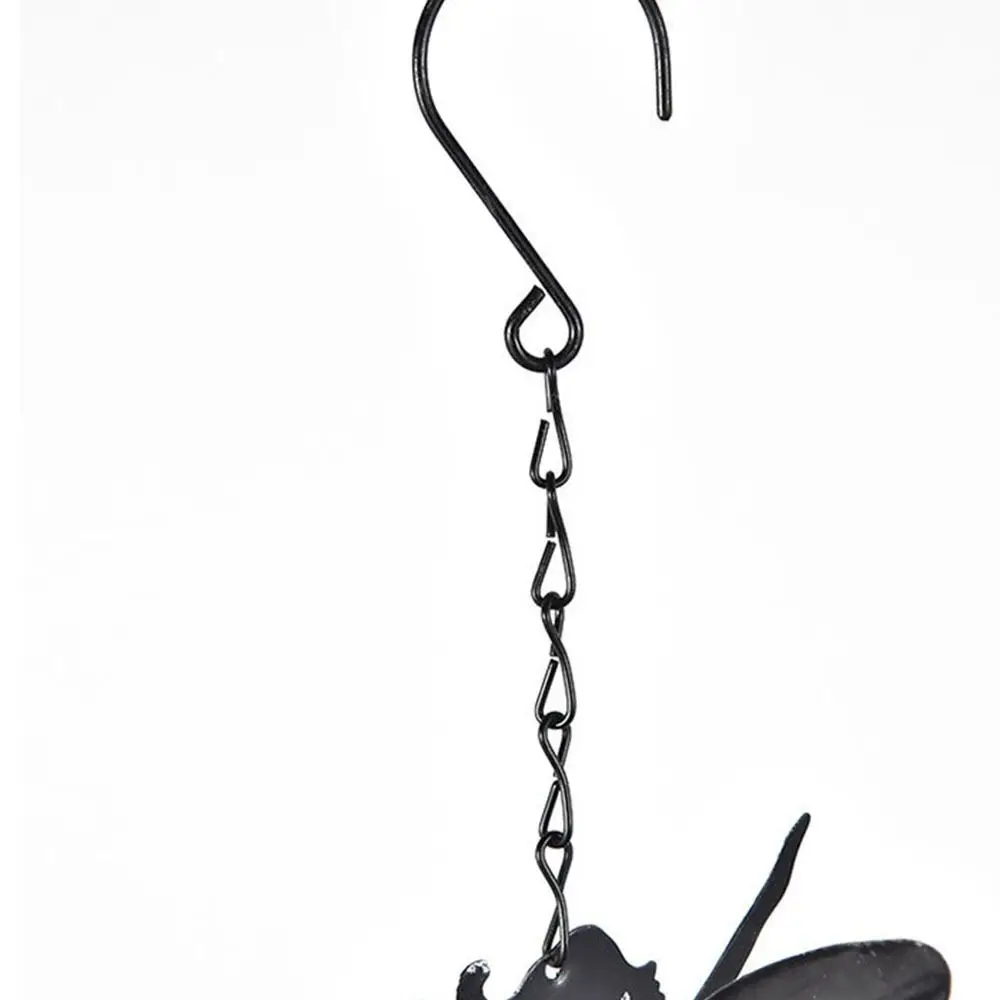 Hanging Bell Retro Fairy Angel Wind Chimes Realistic Hanging Fairy Wind Bell Iron Colored Metal Windchimes Home Decoration