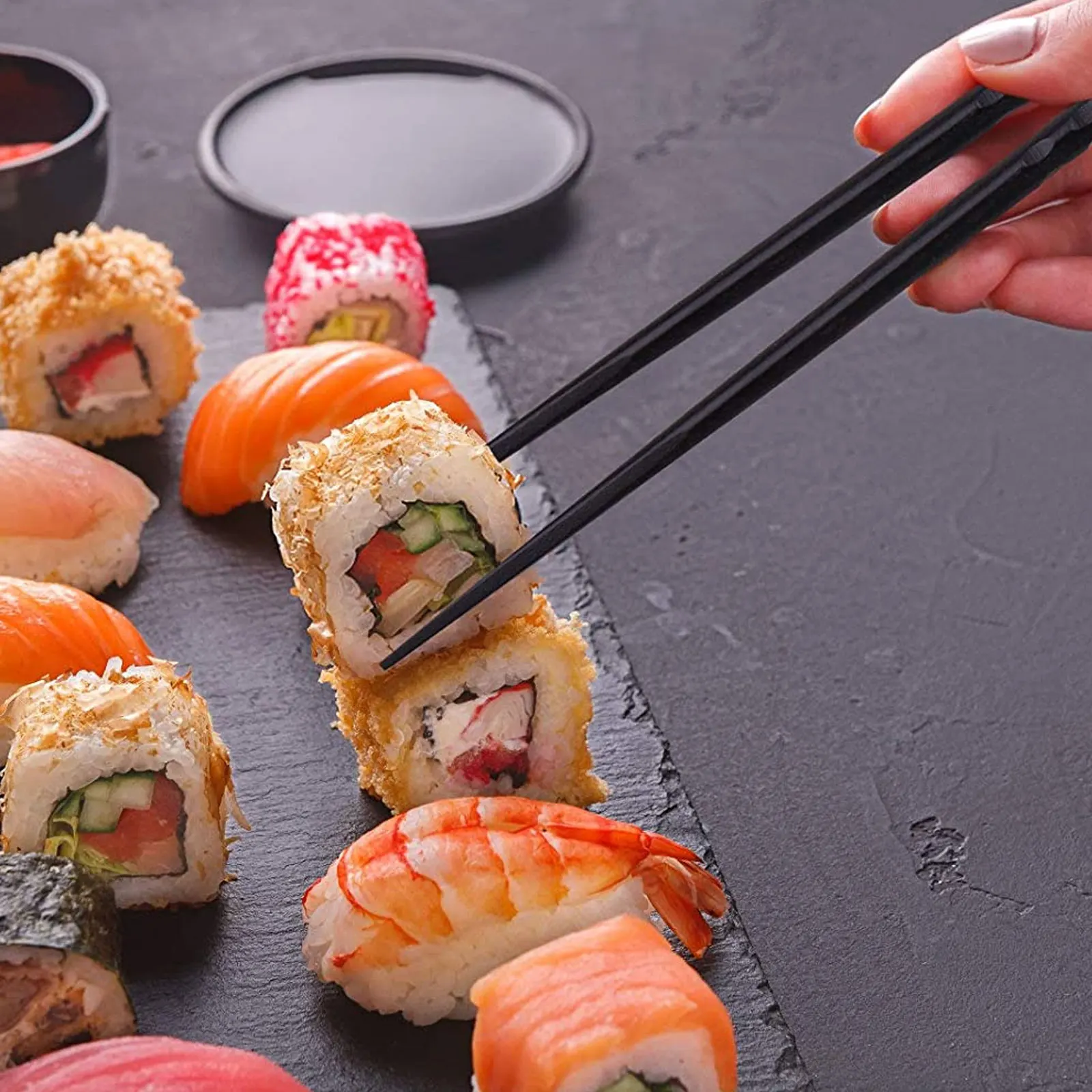 

Reusable Premium Japanese Style Sushi Food Set Short Wooden For Home Restaurant Eco-Friendly Tableware Wood Sushi Japanese