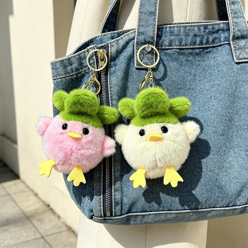 4 Pcs Mini Talking Bird Plush Toys Kawaii Cuddly Animal Bag Charms Sound Making Hanging Pendants for Girls Cute Gift Party Favor