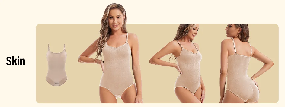 Damen Sexy Nahtloser Shapewear Bodysuit mit Po-Lifting-Effekt, Offener Schritt, Hochelastisch, Glättender Body für Dropshipping – Detail 10