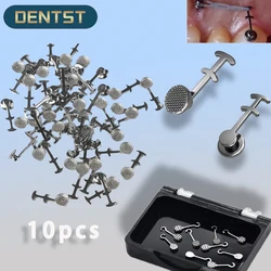 10szt Dental Orthodontic Lingual Button Multi-hook Bondable Arms Bracket For Brace Archwire Crimpable Hook Ortodontist Tool