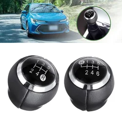 5/6 Snelheid Auto Pu Lederen Versnellingspook Knop Lederen Handbal Voor Toyota Corolla Yaris Auris Avensis Corolla Rav4
