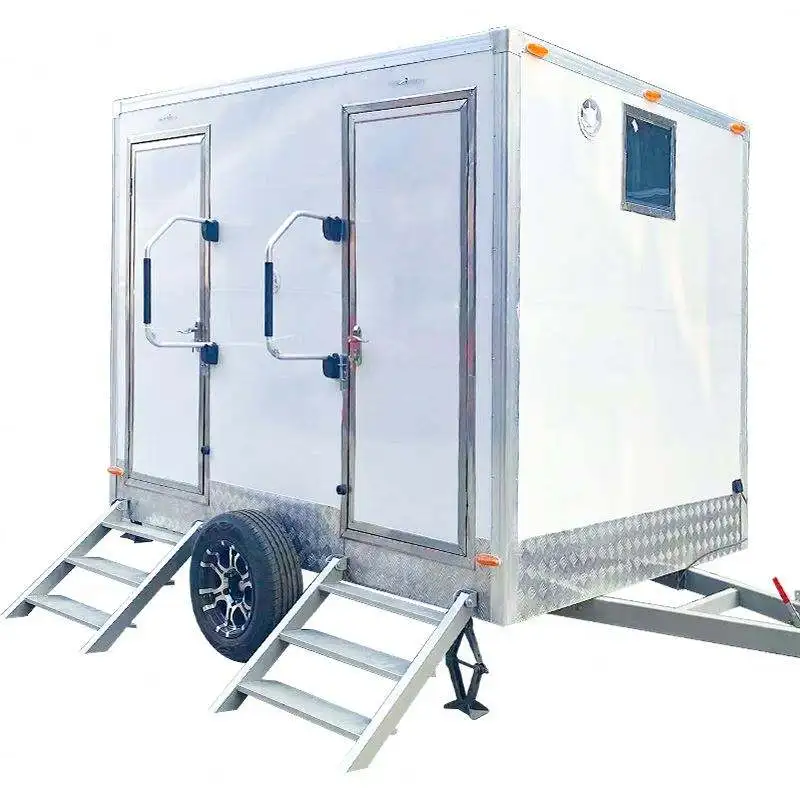 Luxury Mobile Toilets Outdoor Portable Bathroom Toilet And Shower Room With Container Park Use Durable