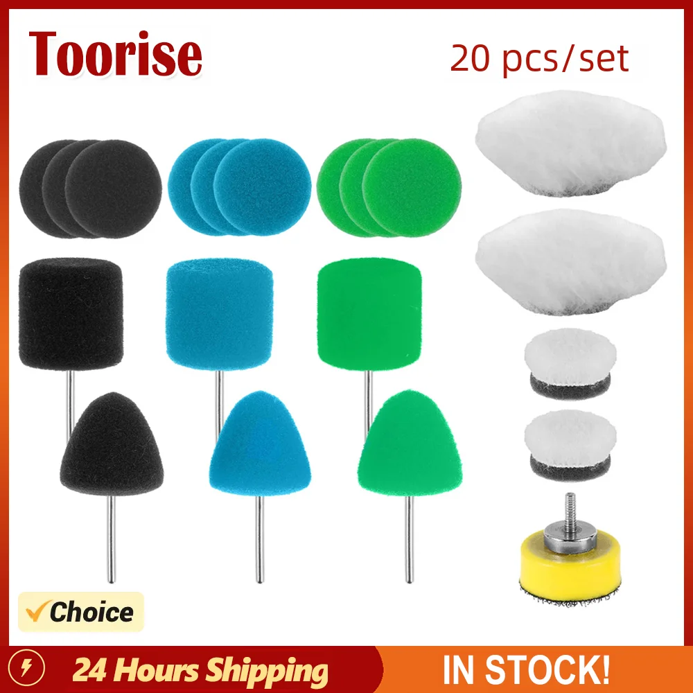 Mini Lustrando Polir Almofadas Grupo Detalhe Polimento Almofadas Esponja Resistente ao Desgaste lã Polidor Detalhe Carro Pequeno 20 Pcs 1