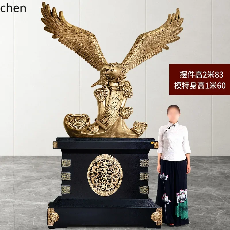 YFY Landing Eagle Ornament Company and Moves Gifts Exhibition Grand Decoration