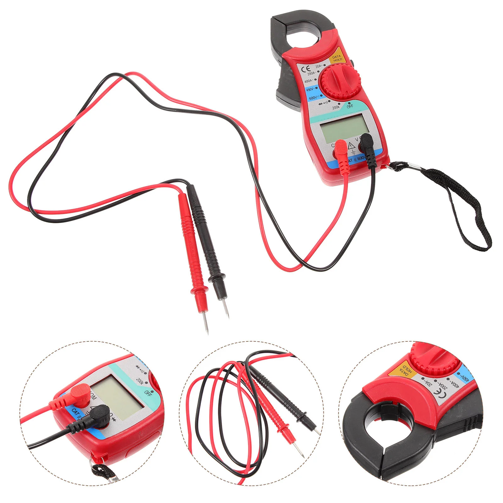 

Digital Clamp Meter Ergonomic Amp Meter Clamp Multimeter Voltage Ac Dc Current Resistance Tester Dc Current Meter,