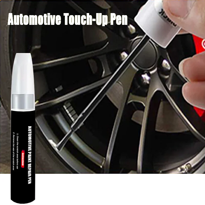 Automotive Wheel Touch-Up Pen Paint Repair Pen Gloss Black Matte Black Silver Grey Automotive Paint Care Accessories