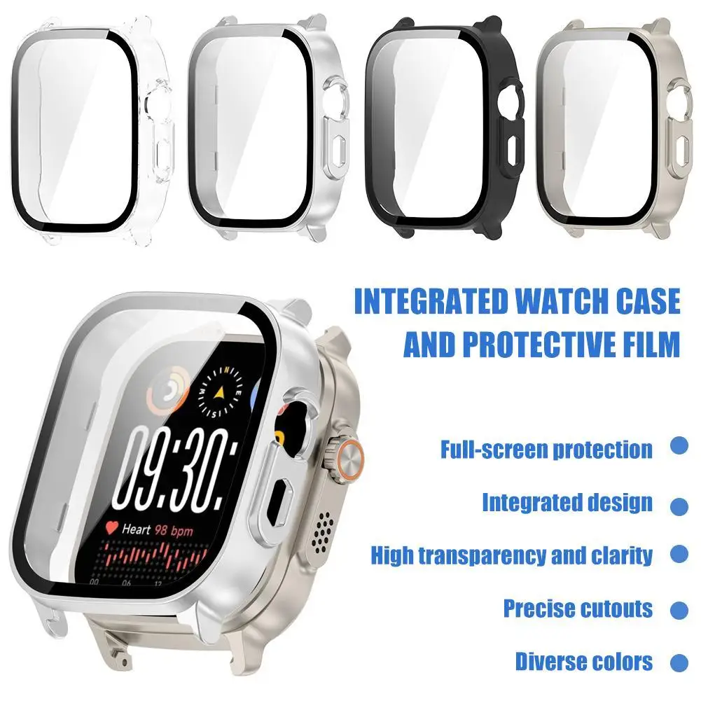 Glass+Case For Realme Watch 5 Tempered Glass Screen Protector & Hard PC Bumper Full Cover Protective Shell For Realme Watch 5