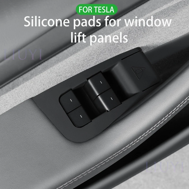 

For Tesla Model Y Highland Window Lift Panel Protector Key Silicone Trim Frame Car Interior Accessories