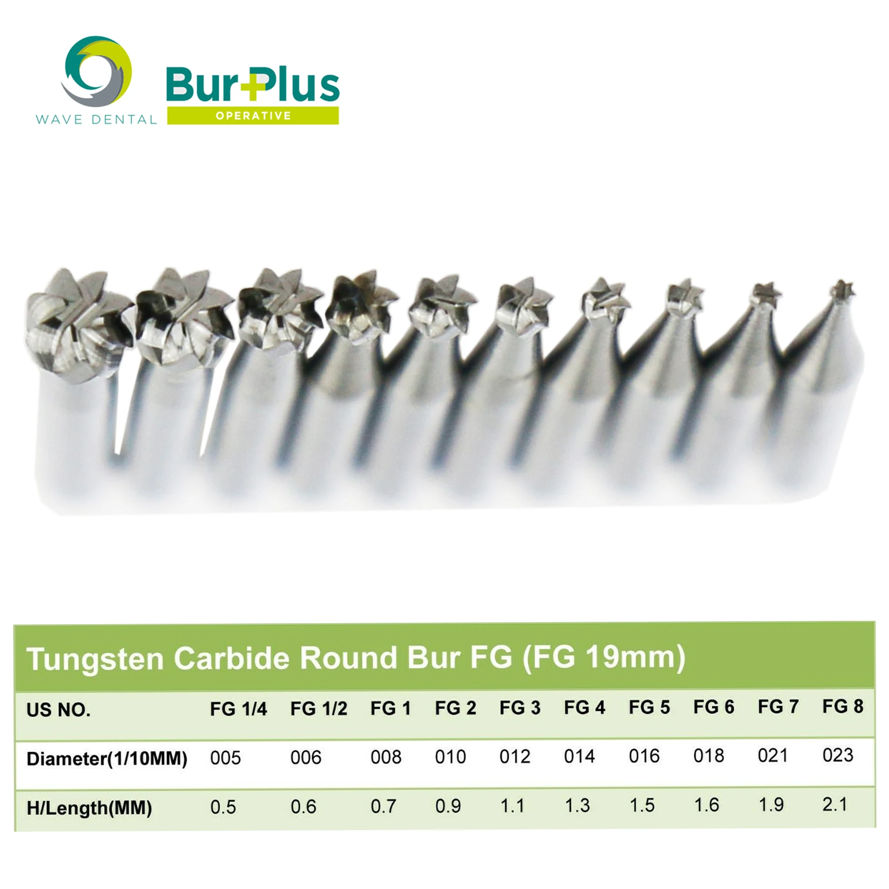 WAVE Dental Burs Tungsten Carbide Dental Bur Low/ High Speed HP FG RA TF Dentistry Drills Dentist Tools For Laboratory