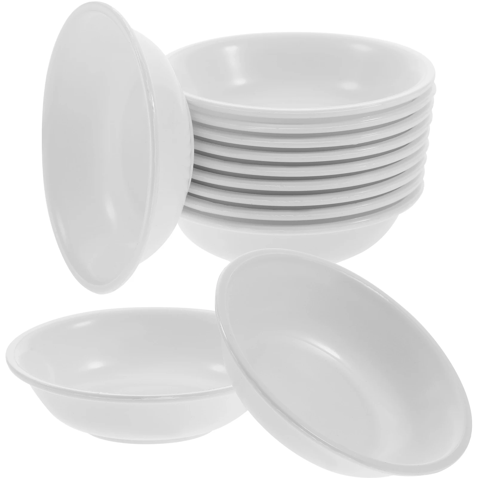 

30pcs Small Plates White Food Dipping Bowls Sauce Seasoning Dishes Condiment Trays Appetizer Serving Kitchen Restaurant