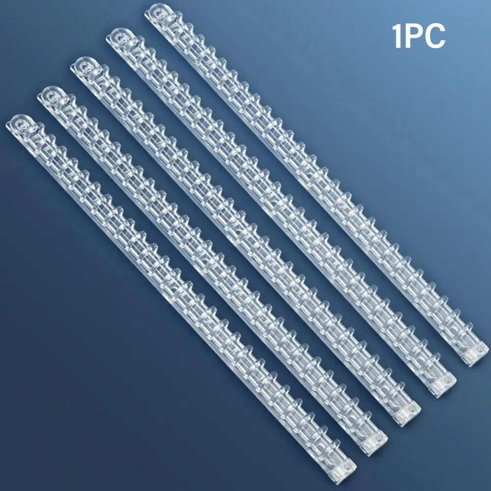 Creative Drawing Rod Type Loose-leaf Binding Strip A5 B5 PP Loose-leaf Buckle 20/26 Hole Binding Clips DIY Book Scrapbook