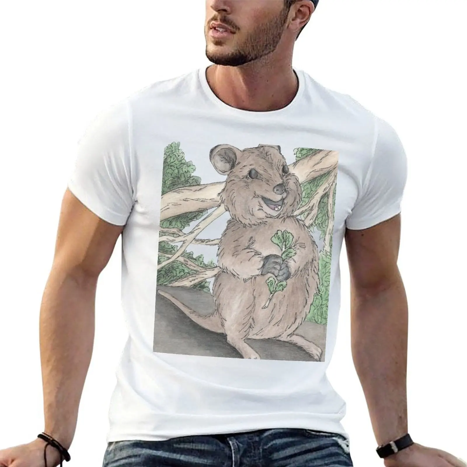 

Quokka fun T-Shirt t shirts for man cotton soft g man t shirts for men T-Shirt