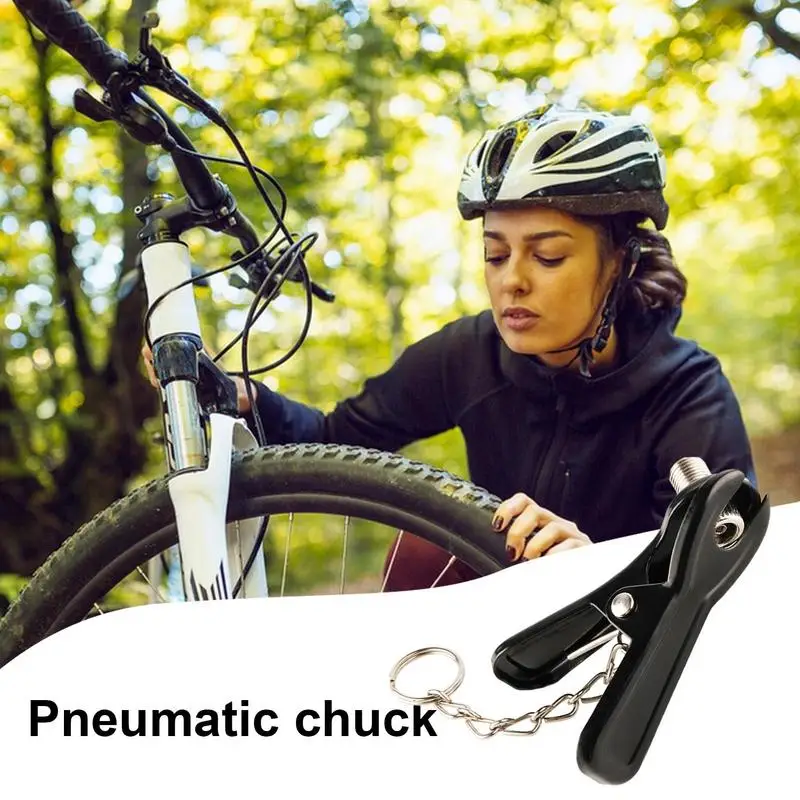 Tire Inflator Chuck Tire Inflator Hose Adapter Bike Pump Nozzle Multi-use Connector For Head Bike Pump Head Pump Adapter Bicycle