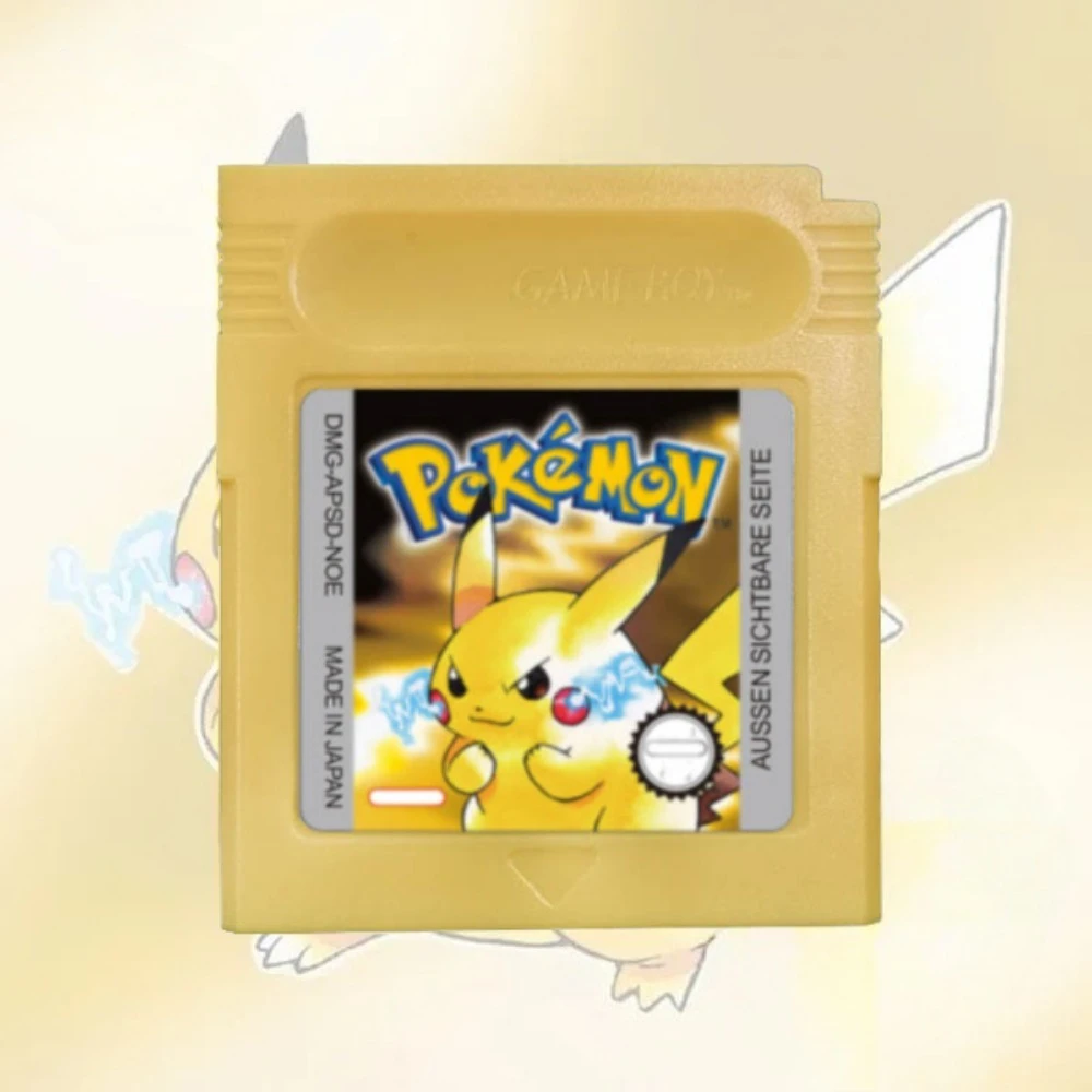 بوكيمون أحمر أزرق كريستال ذهبي أخضر فضي أصفر GBC بطاقة الألعاب 16 بت لعبة فيديو خرطوشة وحدة التحكم بطاقات ل GB/SP #5