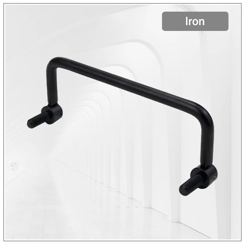 

Carbon Steel U-Shaped Double-Sided Folding Handle Industrial Motor Equipment Mobile Cabinet Movable Handle