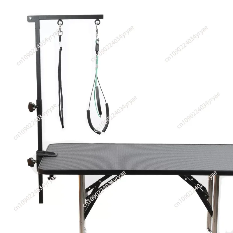 Folded Pet Grooming Arm w/ Clamp, Medium Small Dog Grooming Table Table Hanger Accessories For Cat Dog Bath Desktop