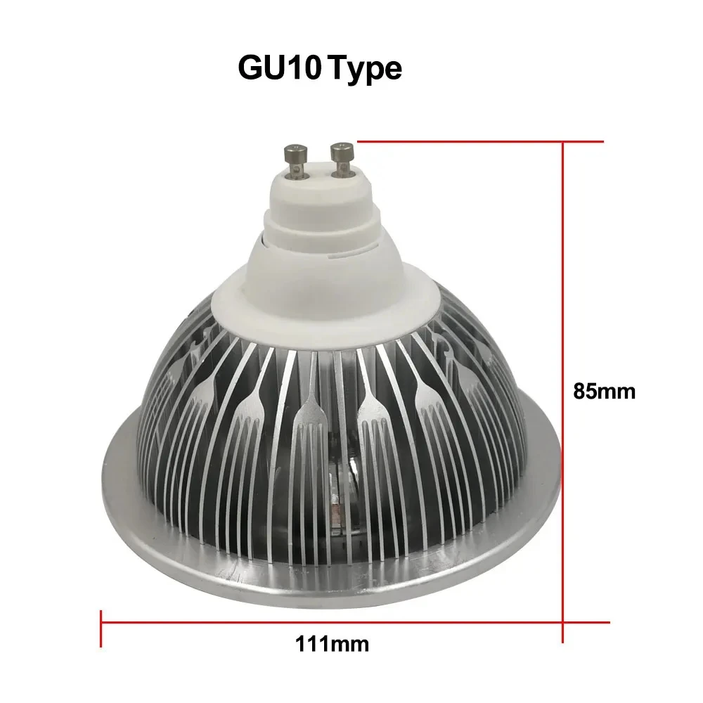 LED AR111 Lamp DC12V AC110V/220V High Power LED Spotlight G53 GU10 LED Bulb LED Ceiling Lamp QR111 LED Spot Light Household Bulb