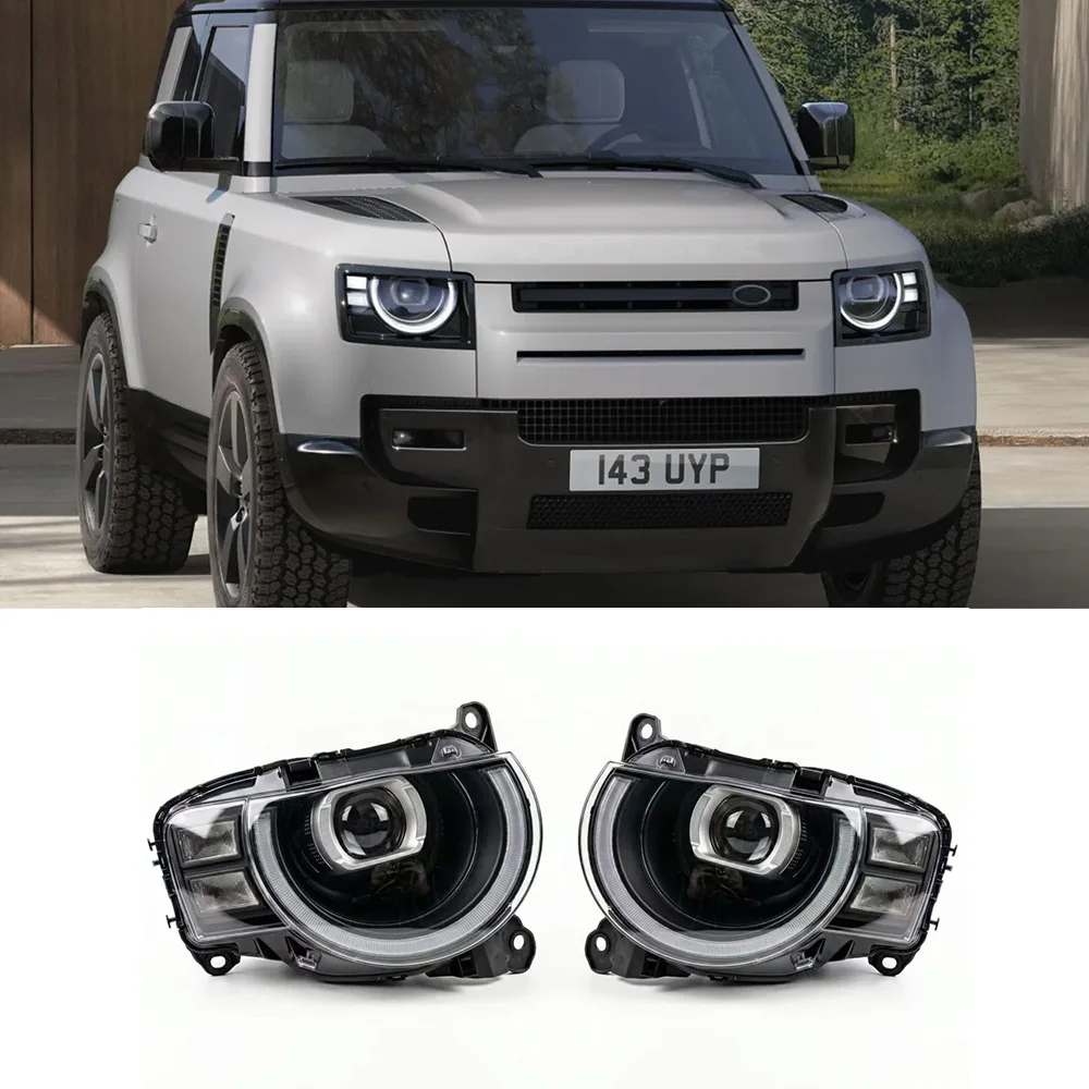 2026 Year LED adaptive matrix headlights for Land Rover Defender L663 (2020-2025 plug and play)