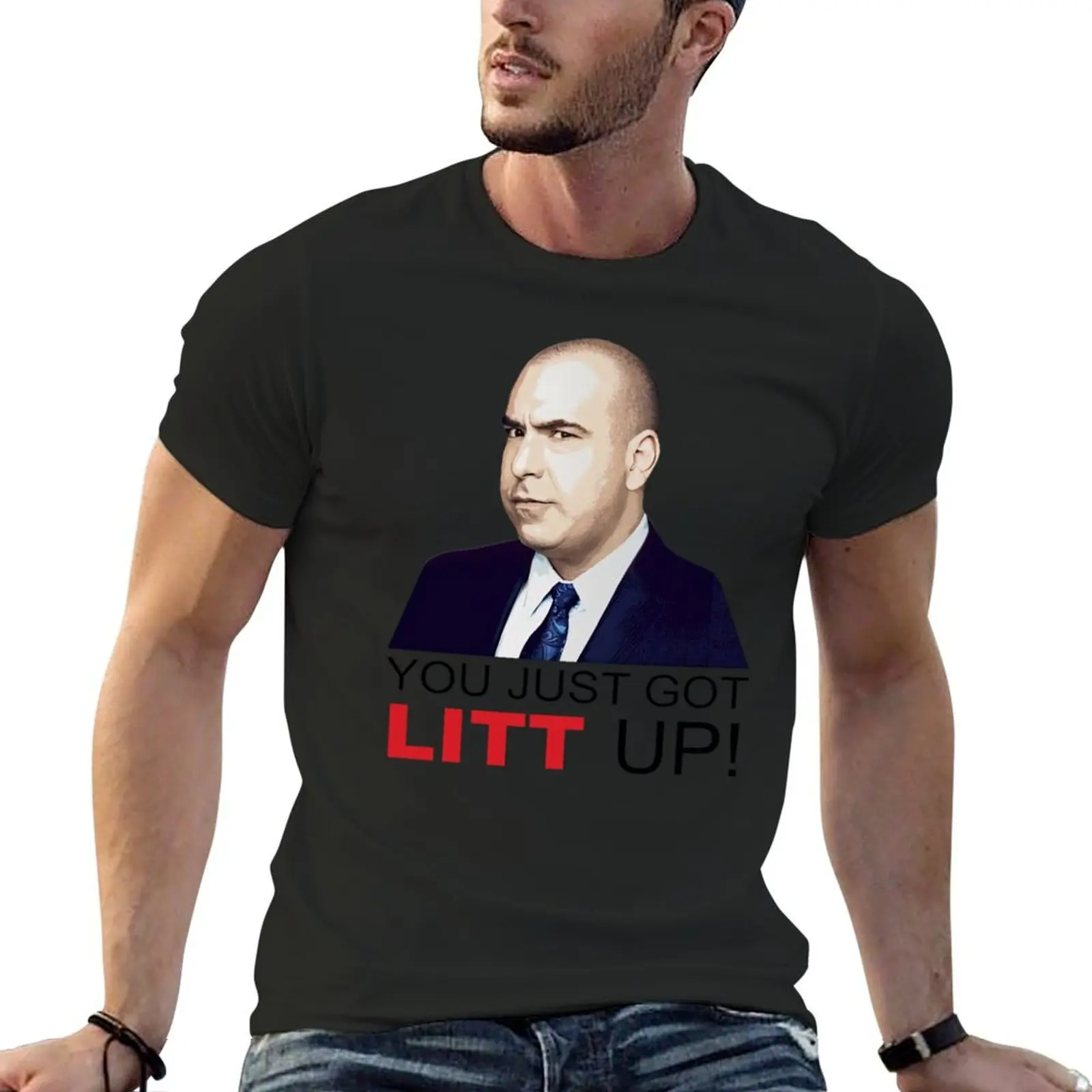 

Louis Litt you just got litt up T-Shirt quick drying anime tshirt anime stuff funnys mens t shirt graphic