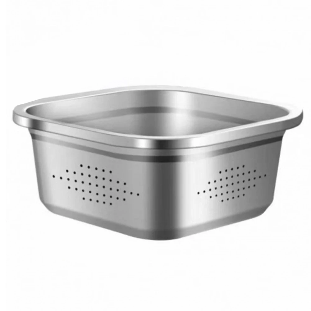 Square Stainless Steel Bowl Engineered for Daily Kitchen Demands Including Stirring Soaking and Portioning with Minimal Effort