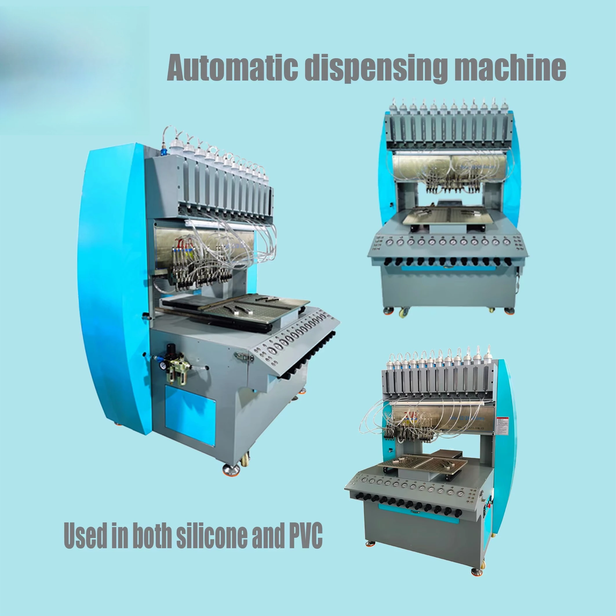 Automatic 8/12/16 Colors Rubber Pvc Led Keychain Dispensing/making Machine