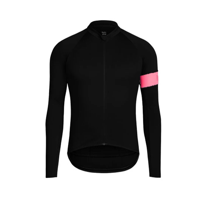 2024 NEW Black Men Autumn Bicycle Clothing Road Racing Clothes Breathable Spring Bike Shirt Long Sleeve Cycling Jersey