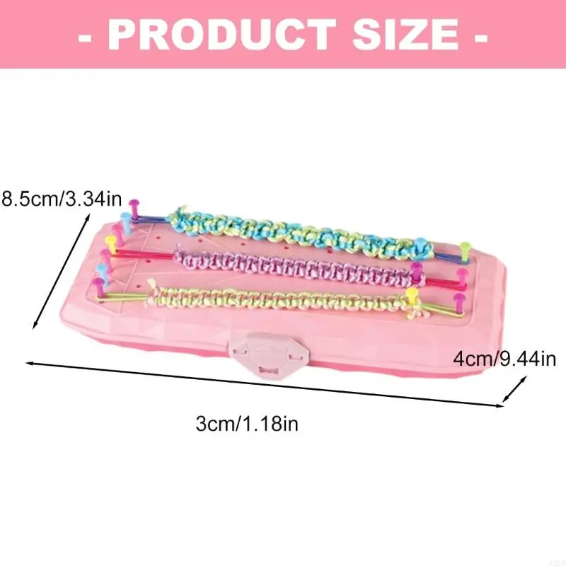 Pulseira educacional para crianças, kits artesanato tecelagem, criatividade e habilidades motoras finas por meio