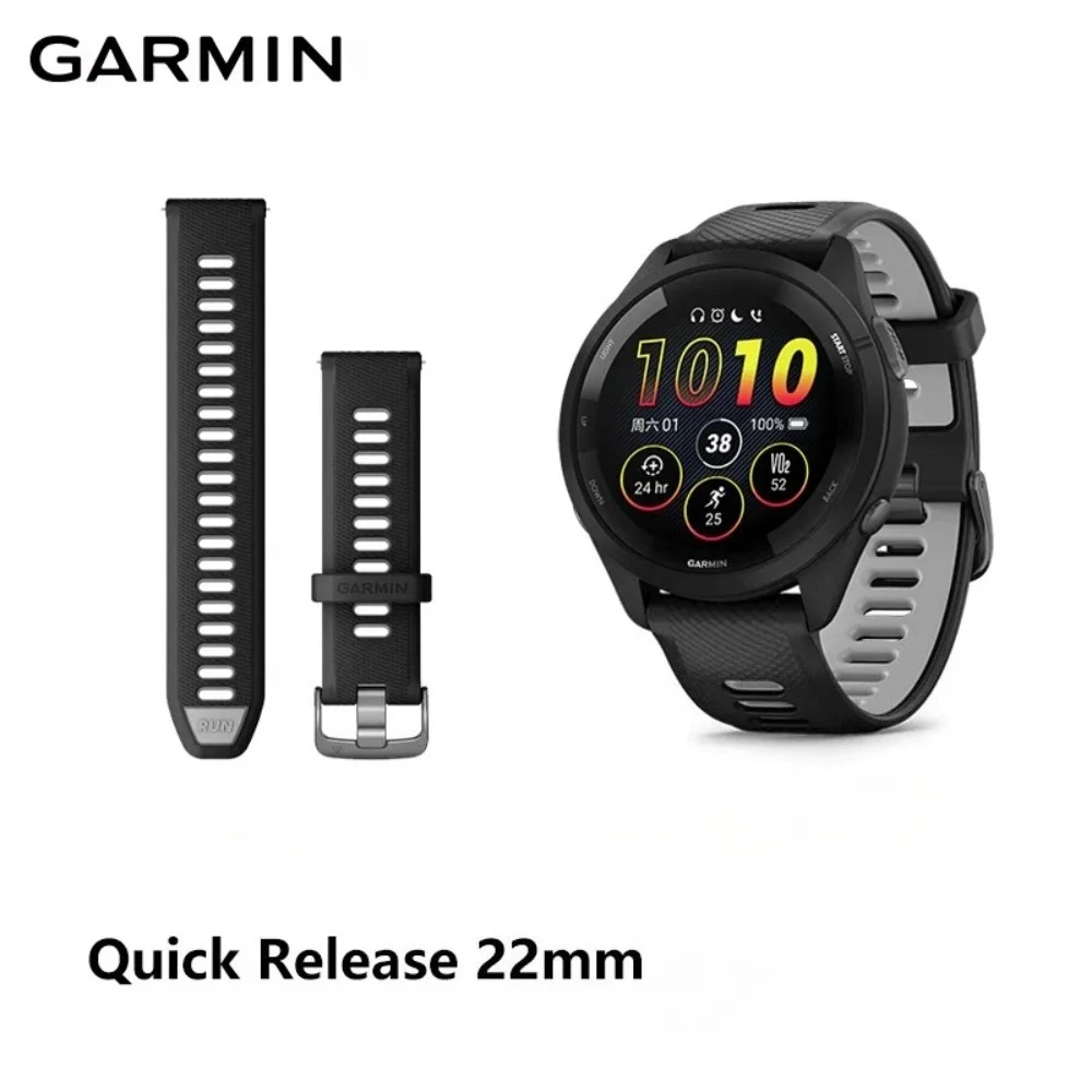Compatible with Garmin Forerunner 570 265 255 Venu 3 2 22mm Quick Release Silicone Replacement Watch Strap