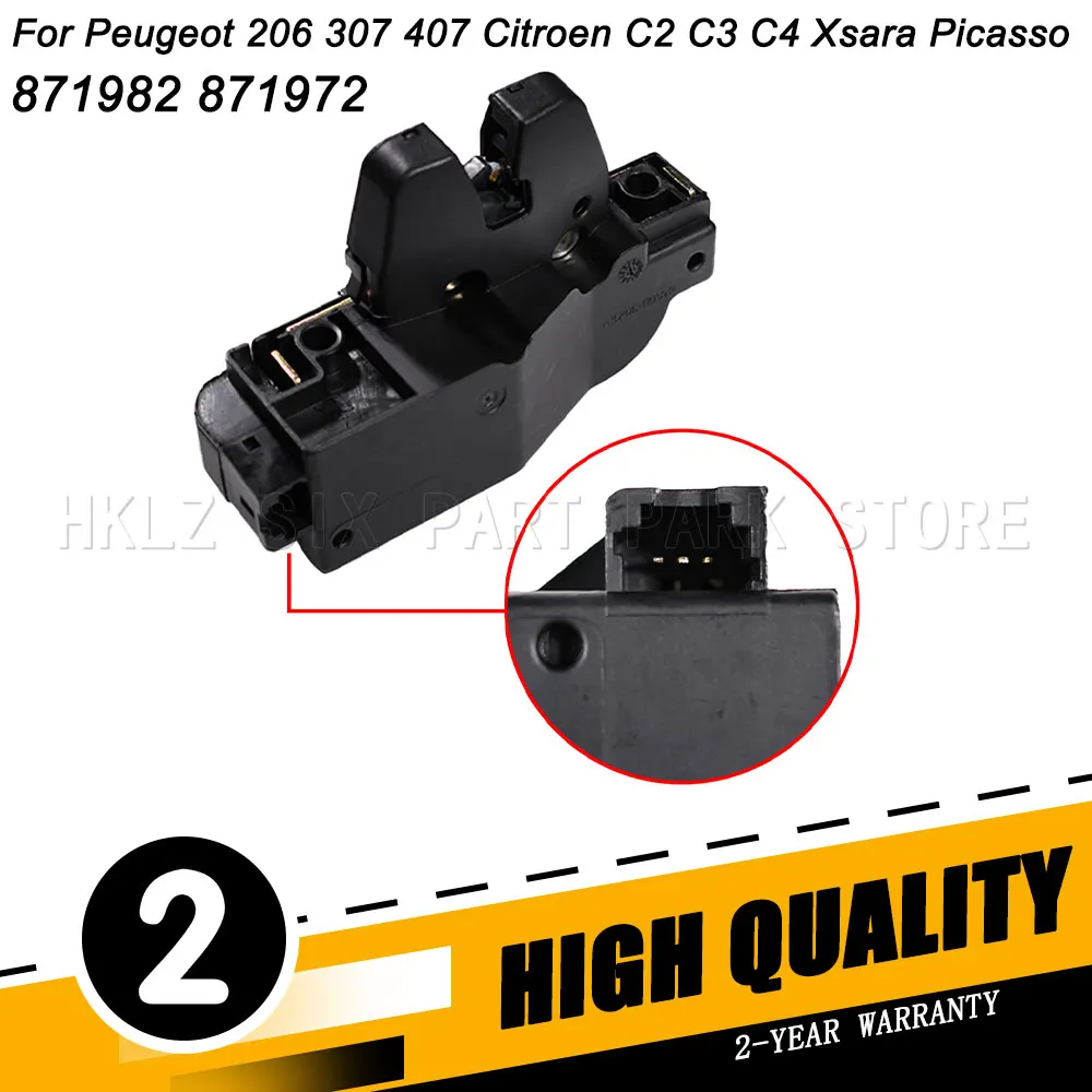 Rear Tailgate Trunk Lock Latch OEM 871982 871972 For Peugeot 206 307 407 Citroen C2 C3 C4 Xsara Picasso