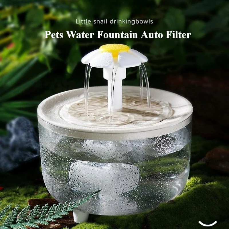

Pets Water Fountain Auto Filter USB Electric Mute Cat Drinker Bowl 1500mL Recirculate Filtring Drinker for Cats Water Dispenser